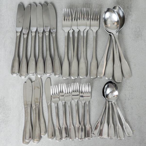 Bestick, Gense, stål, 36 dlr