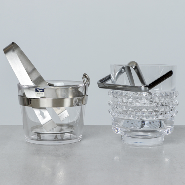 Ishinkar, 2 dlr, "Fuga", Orrefors, samt Bengt Edenfalk, Skruf