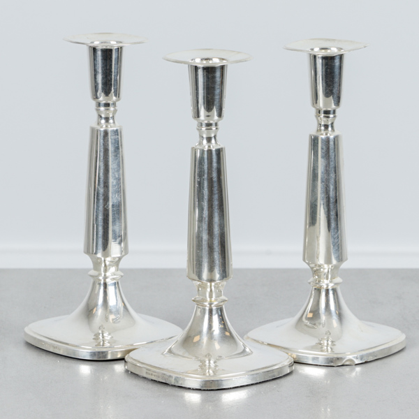 Ljusstakar, Tore Eldh, silver, Ceson, Göteborg, år 1964, 2+1 st