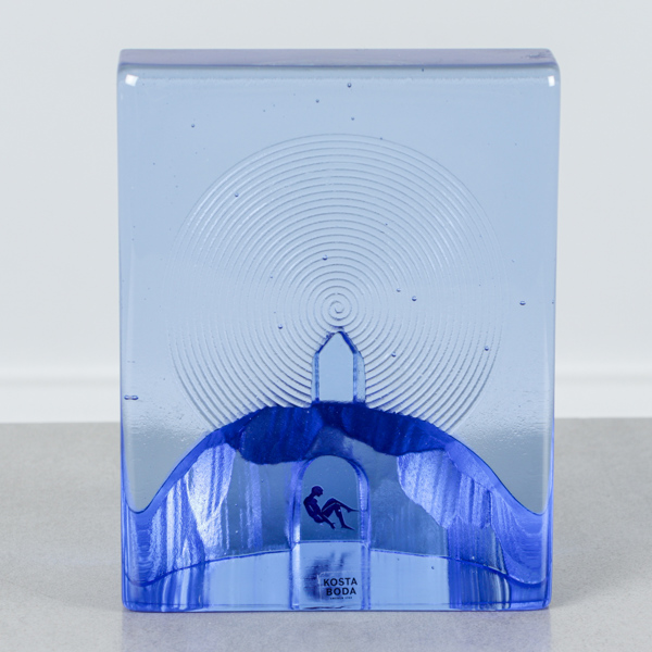 Bertil Vallien, "Blues hideout", Kosta Boda, glas,s signerad