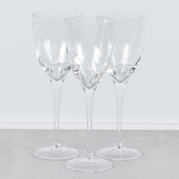 Vinglas, Bertil Vallien, "Chateau", Kosta Boda, 3 st