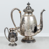 Kaffekanna och gräddkanna, Silver, 637g, K. Markström