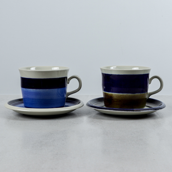 Tekoppar, 1+1 st "Elisabeth", Marianne Westman, samt "Mira Mare" Rörstrand