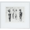John Forsman, Figurkomposition, litografi, signerad