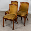 Stolar, senempire, 3+1, mahogny, 1830/40-tal
