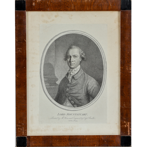 Captain William Baillie, efter, porträtt av Lord John Stuart, gravering, daterad 1779