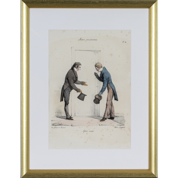 Edme Jean Pigal, efter, "Aprés vous", grafiskt blad, 1800-tal