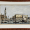 Grafiskt blad, Palazzo Ducale och Dogepalatset i Venedig, 1800-tal