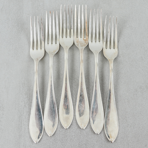 Gafflar, 6st, silver, 235g, MGAB