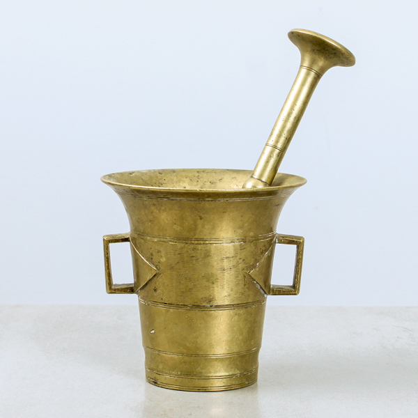 Mortel, mässing, nr 6, Keijser Västerås