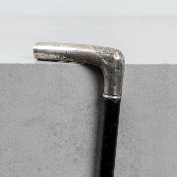 Promenadkäpp med silverkrycka