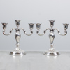Kandelabrar, 1 par, silver, Norge