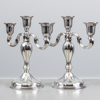 Kandelabrar, 1 par, silver, Norge
