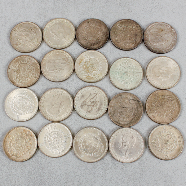 Mynt, Sverige, 20st 2kr, silver