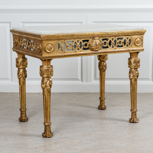 Konsolbord, Louis XVI, delvis 1700-talets slut