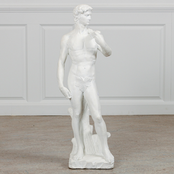 Skulptur, efter Michelangelo, "David", gjutmarmor