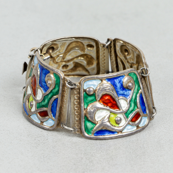 Armband, Sterling silver och emalj