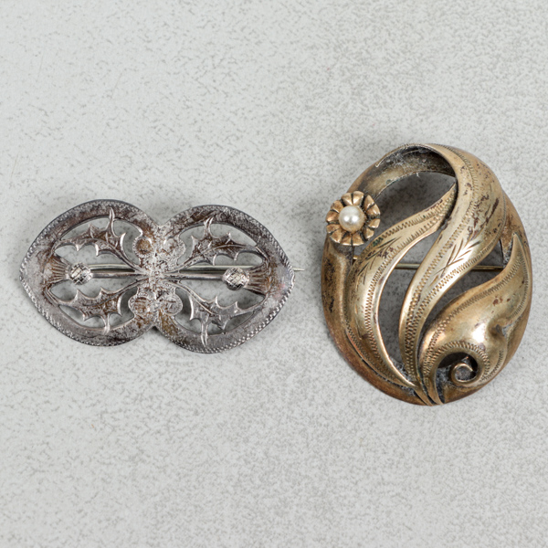 Broscher, 2st, silver