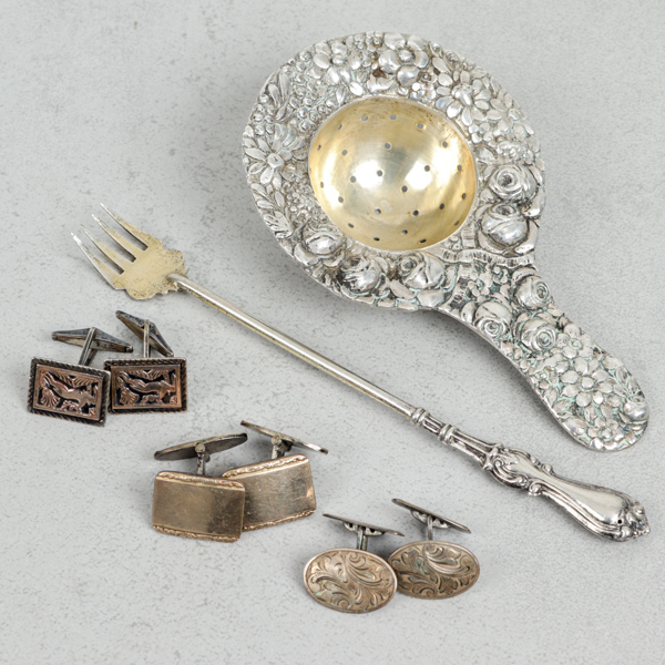 Silverföremål, 5 delar, 88g