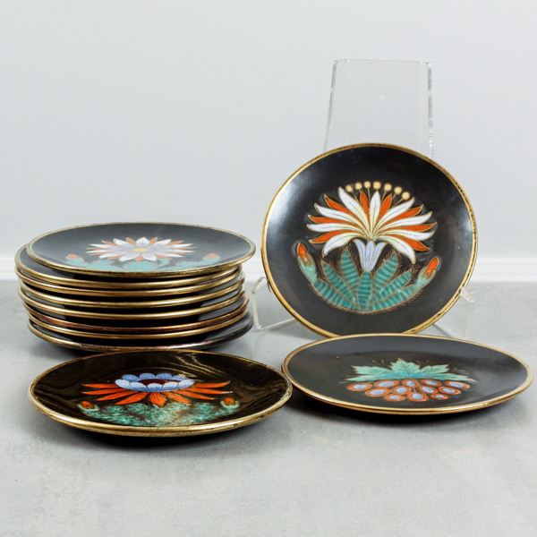 Assietter, Ekeby, 11 st, 1940-tal