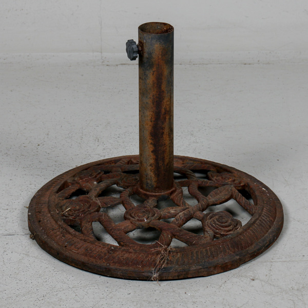 Parasollfot, gjutjärn