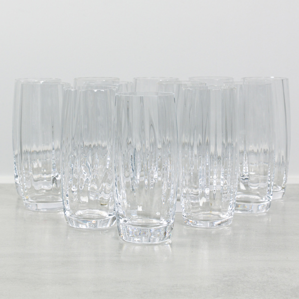 Gunnar Cyrén, "Optica" highball-glas, 12 st, Orrefors