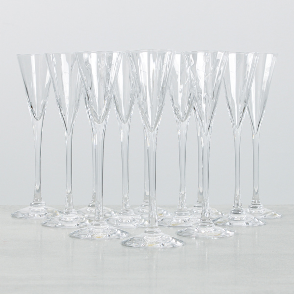 Gunnar Cyrén, "Optica" snapsglas, 12 st, Orrefors