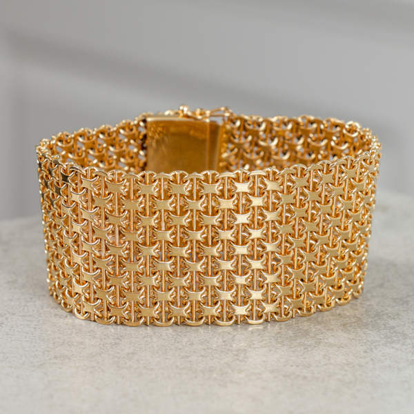 Armband, Guld 18k, 83.7g, x-länk