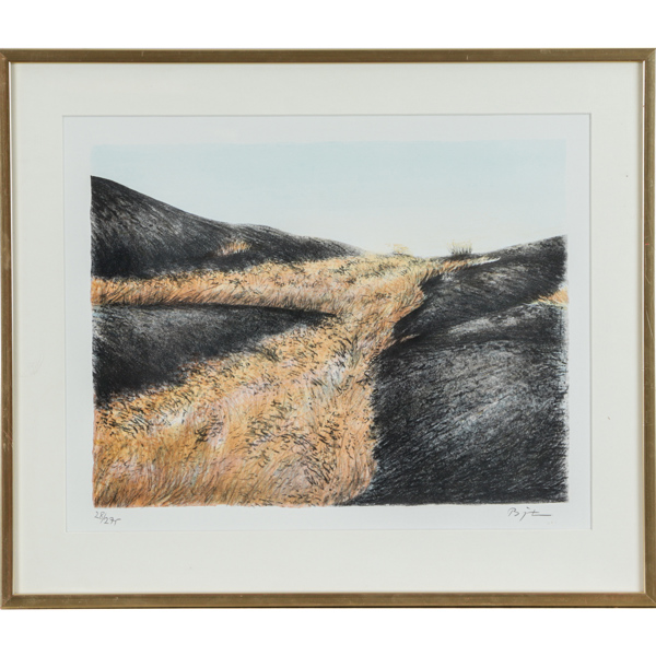 Björn Lindroth, "I havsbandet", litografi, signerad