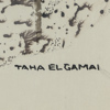 Taha El Gamal, man med kamel, akvarell, signerad