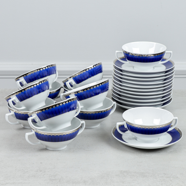 Sigvard Bernadotte, Buljongkoppar, "Marianne Royal Blue", Christineholm