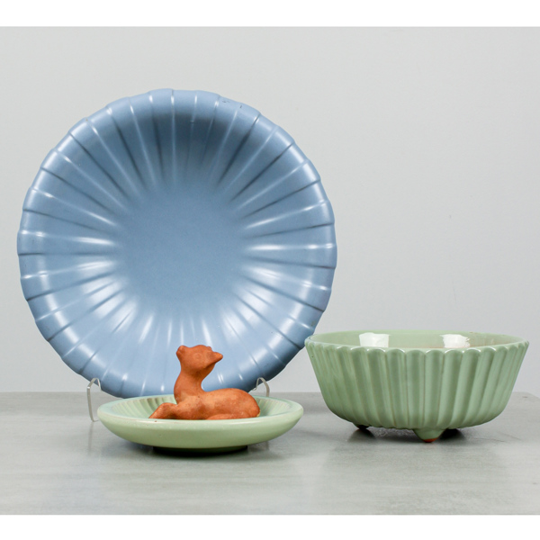 Keramik, 3 delar, varav 2 delar Upsala-Ekeby