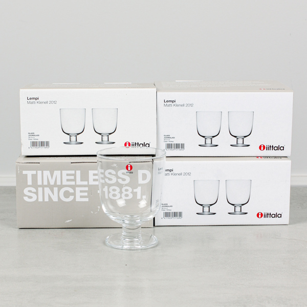 Glas, 9 st, "Lempi", Matti Klenell, Iittala