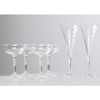 Champagneglas, 2 st "Helena", Orrefors, samt 4 st cocktailglas
