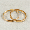 Ringar, 2st, guld 18k, 4.0g
