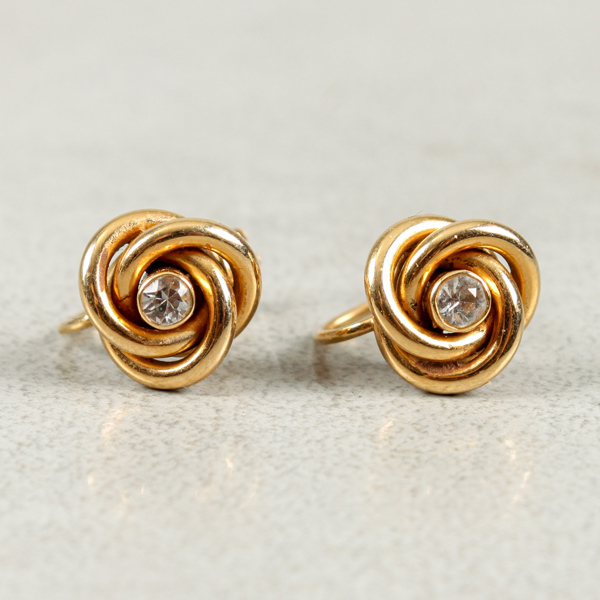 Örhängen, 1 par, guld 18k, 3.2g