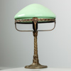 Bordslampa, jugend, patinerad brons, 1900-talets början