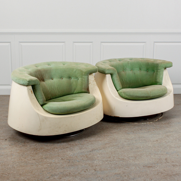 Gillis Lundgren, "Sirius", ett par, fåtöljer, IKEA, 1970-tal