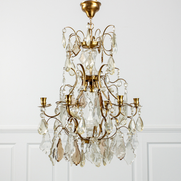 Ljuskrona, rokokostil, 18/1900-tal