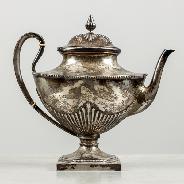 Kaffekanna, Silver, 803g, Stockholm år 1904