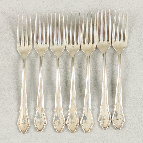 Gafflar, 7st, silver, 176g