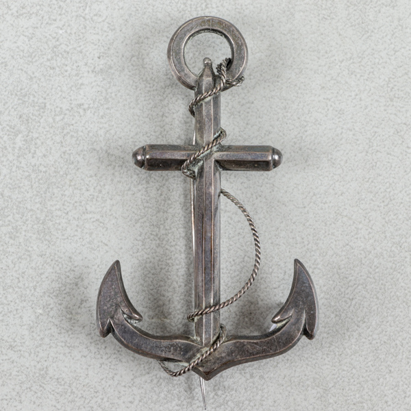 Brosch, Gustaf Folcker, Stockholm år 1861, silver