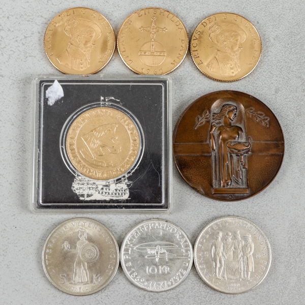 Jubileumsmynt, mm, Sverige och Finland