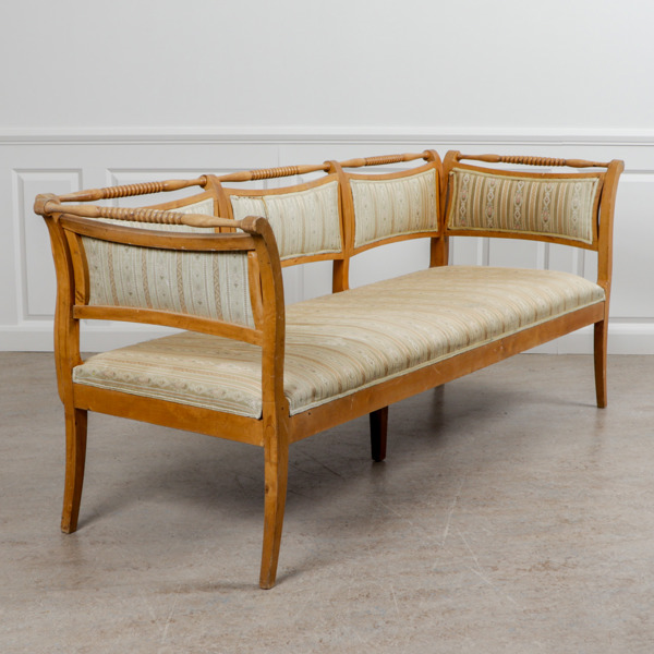 Soffa, biedermeier, björk, 1800-talets mitt