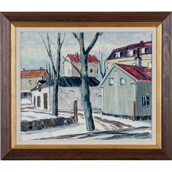 Emil Hedenström, olja på duk, signerad