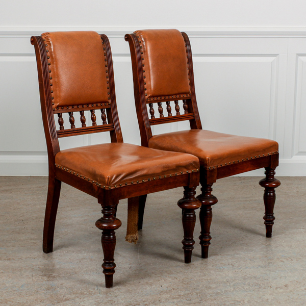 Stolar, ett par, nyrenässans, 1800-talets slut