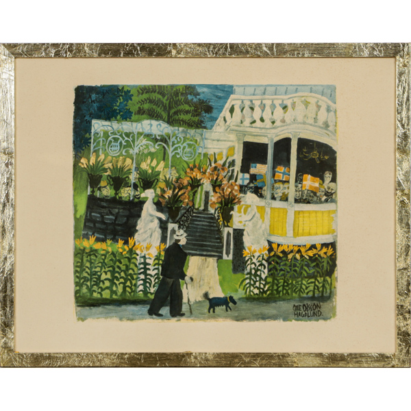 Olle Olsson Hagalund, Man med hund, grafiskt tryck