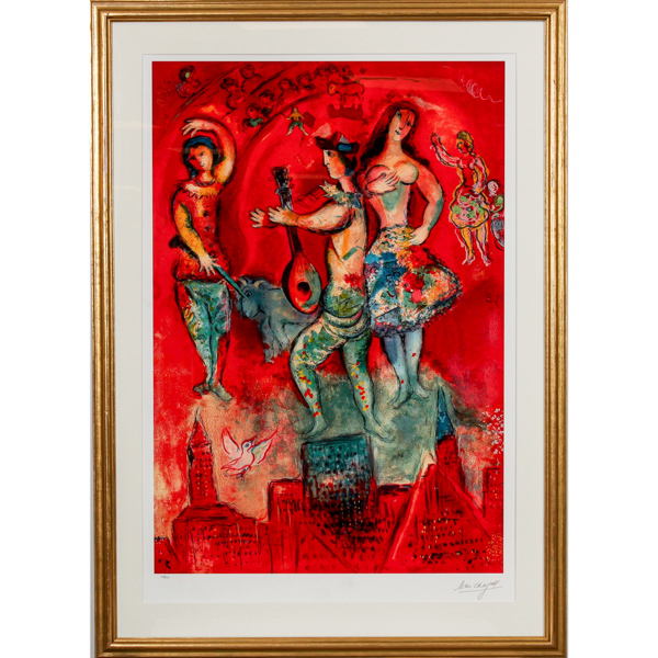 Marc Chagall, efter, "Carmen", offsetlitografi, signerad i trycket