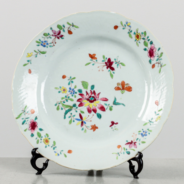Tallrik, Qianlong, Kina, 1700-tal