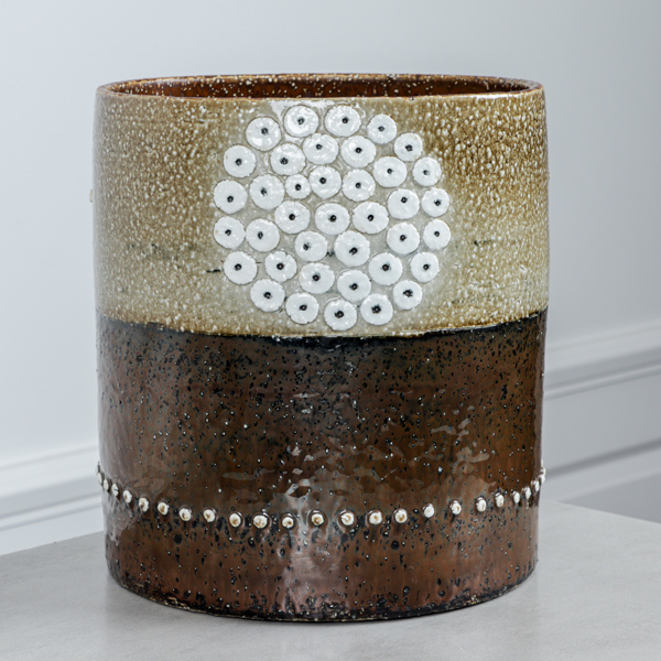 Sylvia Leuchovius, vas, Rörstrand, stengods, signerad